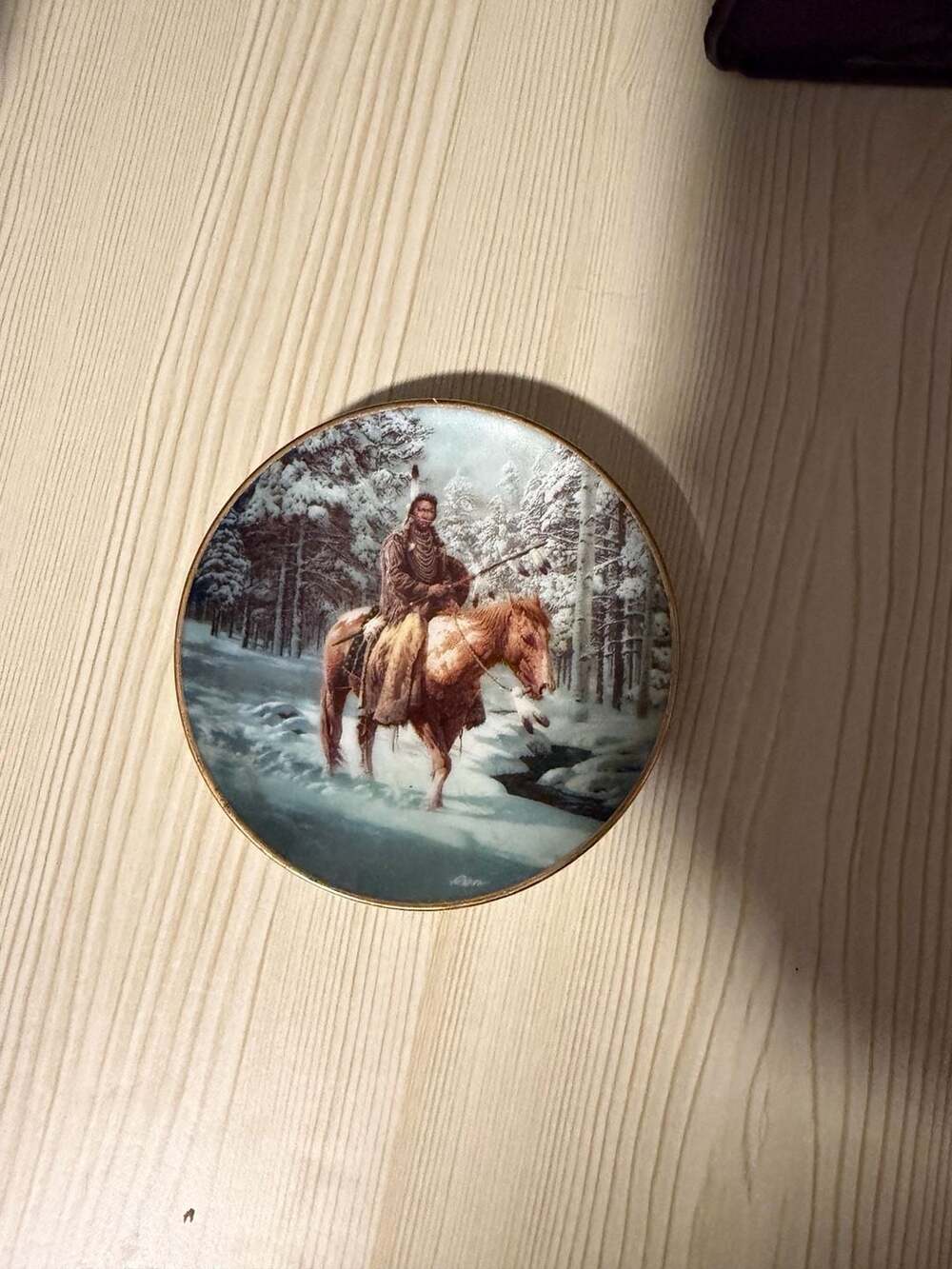 The Hamilton Collection Peace Maker Chuck Ren Mystic Warrior Mini Plate